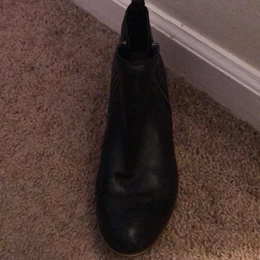 Short black Lucky Brand leather bootie